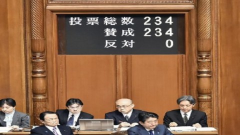 Upper house unanimously passes protest resolution