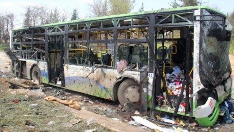 Syrian war: 'At least 68 children among 126 killed' in bus bombing