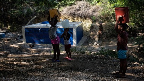 Haiti: UN inaugurates water supply system in Lascahobas as part of anti-cholera fight