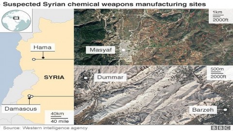 Syrian government 'producing chemical weapons at research facilities'