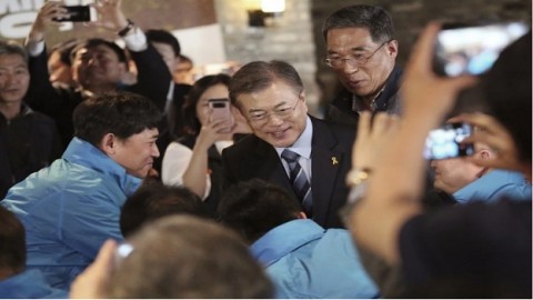Moon accused of getting son a job