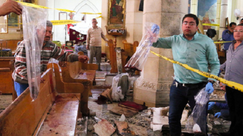 ＩＳが犯行声明　エジプトのコプト教徒襲撃、死者２９人