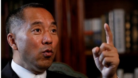 Chinese conglomerate threatens to sue fugitive tycoon Guo Wengui