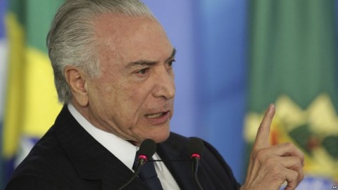 Brazil's Temer hurries defense against corruption charge