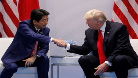 Abe, Trump agree to boost international pressure on Pyongyang