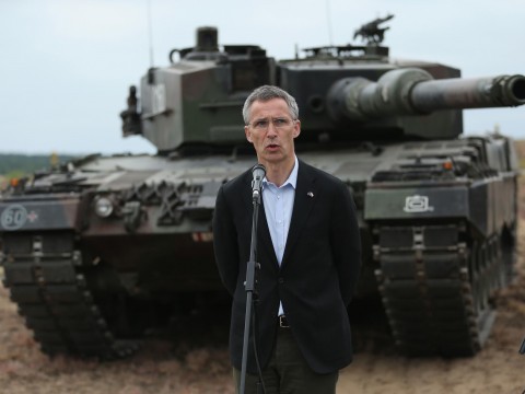 NATO chief calls for Russia to allow next week's "war games" to be monitored