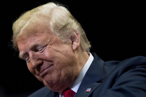 l presidente de EE. UU. Donald Trump, en Fort Wayne, Indiana, durante su campaña por las elecciones de medio término.