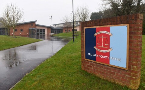 The Military Court Center in Bulford, Wilts. Photo: Solent News & Photo Agency