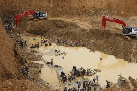 Illegal mining in Colombia's Caucasia, in the Antioquia department is a social and economic problem. 
