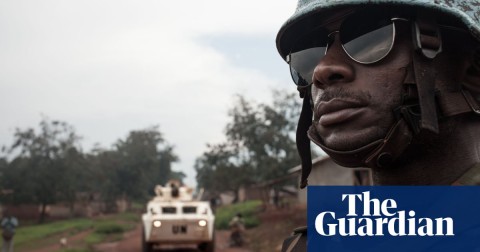 A Tanzanian soldier from the UN peacekeeping mission in Central African Republic patrols the town of Gamboula last July. Photo: Florent Vergnes/AFP/Getty Images