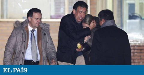 Humberto Moreira, al salir de la cárcel de Soto del Real, el 22 de enero.