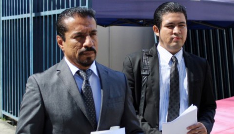 El abogado particular Ricardo Núñez, quien plantea las demandas contra Nayib Bukele, en Salvador.