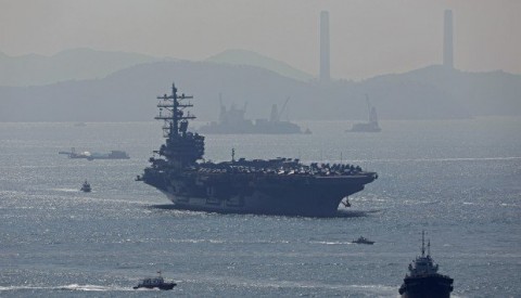 「即使幾乎短兵相接，也不用擔心中國海軍集」-美國列根號航空母艦指揮官