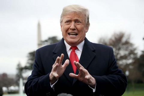 President Donald Trump said that it wouldn’t mean much for the U.S. to address greenhouse gas emissions if “all of these other countries,” like China, Japan “and all of Asia” did not also cut back on pollution. Photo: Win McNamee/Getty Images