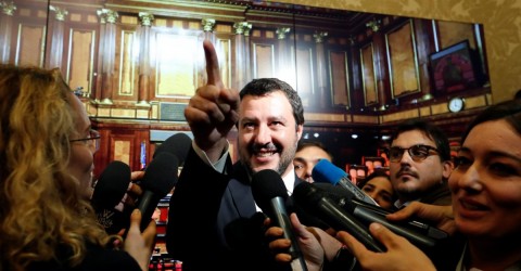 Matteo salvini, ministro del Interior de Italia, llegó a este cargo después de una campaña protagonizada por propuestas contra la migración y la acogida de personas en el país.