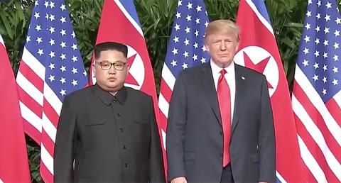 President Donald Trump and North Korean dictator Kim Jong-un (Photo: Screen capture)