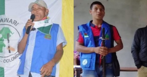 Héctor García, fundador de Camawari; y Arturo García, gobernador del Resguardo Indígena Awa El Palmar en municipio Ricaurte, fueron asesinados este domingo.