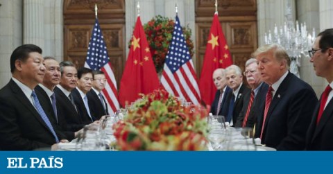 Donald Trump y Xi Jinping duranre su cena el sábado por la noche en Buenos Aires.