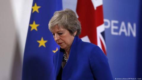 UK Prime Minister Theresa May. Photo: A. Grant / AP