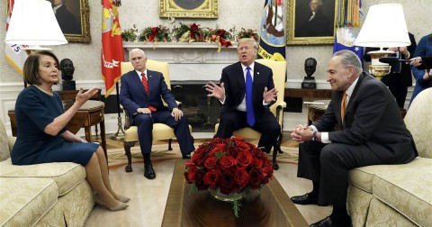 Even as his prospects of winning fade — Democrats will take control of the House in January — Trump keeps throwing chips on the table. Photo: Evan Vucci / AP