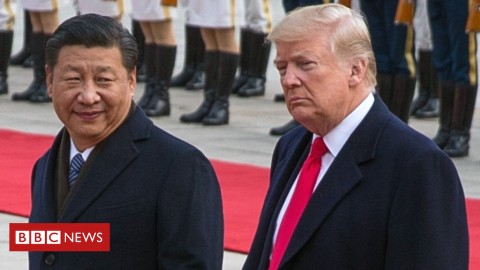 Xi Jinping and Donald Trump are trying to solve a trade tariff war. Photo: EPA