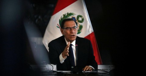 Peru's president Martin Vizcarra