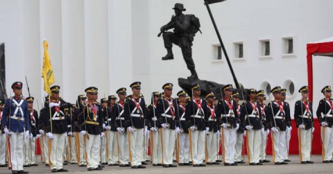 Military act during Maduro's inauguration.