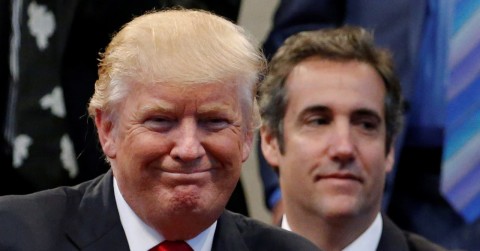Donald Trump and his longtime attorney Michael Cohen. Photo: Jonathan Ernst / Reuters