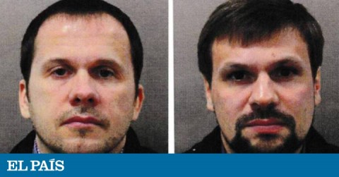 Los dos ciudadanos rusos acusados del intento de asesinato del ex espía Serguei Skripal y su hija Yulia en Salisbury. 