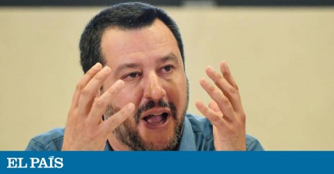 Matteo Salvini, este miércoles durante una rueda de prensa en Roma.