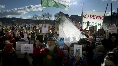 Scientists in Hungary protest govt takeover of research