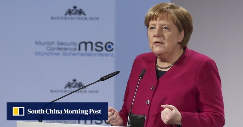 Merkel says disarmament efforts must include China as well as US, Russia