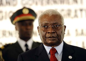 Former Mozambique president Armando Guebuza. One of his sons was arrested on February 16, 2019 in crackdown on suspects linked to a government debt scandal.