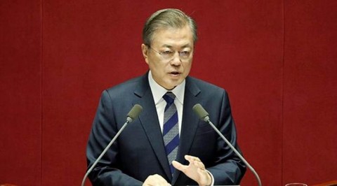 川金二會破局，南韓總統文在寅表示，將盡快促使美國與北韓間的核談判再次展開。