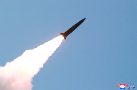 5月發射的朝鮮砲彈。
