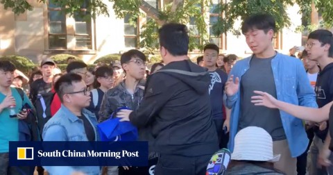 週三，香港和中國大陸學生在澳大利亞昆士蘭大學發生衝突。