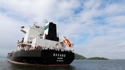 2019年7月18日在巴拉那瓜港（巴西巴拉那州）附近的伊朗巴伐利亞船。