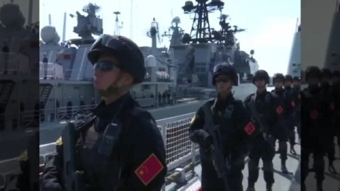 【抗衡片】牽制美日韓3國同盟　中俄在鄂霍次克海軍演