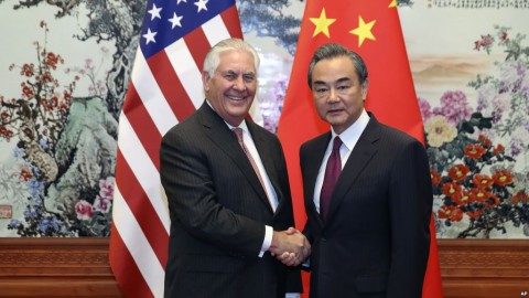 Tillerson’s Talks in Beijing Focus on North Korea