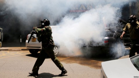 Kenyan Police Fire Tear Gas at Demonstrators