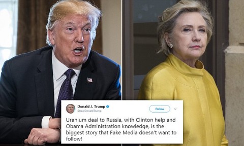 Trump jumps on probe of Hillary's family charity over uranium deal