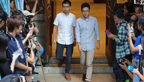 Joshua Wong, fresh out of jail, to march against Lam’s border plan