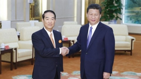 宋楚瑜2014年曾訪問北京，與習近平見面