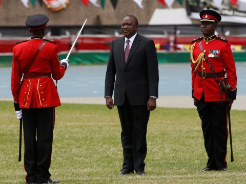 Uhuru Kenyatta is sworn in as President of Kenya after winning 98% of vote