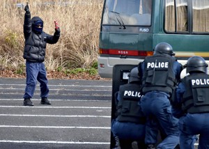 外国人テロリスト対応確認　福島県警が死傷者想定し訓練