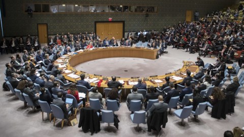 A high-level Security Council meeting is conducted on the situation in North Korea, at UN headquarters, Dec. 15, 2017. (File photo)