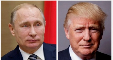  A combination of file photos showing Russian President Vladimir Putin at the Novo-Ogaryovo state residence outside Moscow, Jan. 15, 2016, and U.S. President Donald Trump in New York City, May 17, 2016. Reuters/Ivan Sekretarev/Pool/Lucas Jackson/File Photos