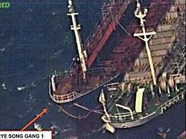 The US claims this photo shows a North Korean ship conducting a ship-to-ship transfer, possibly of oil, in an effort to evade sanctions Photo: US Office of Foreign Assets Control