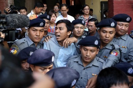 ミャンマー検察、拘束中のロイター記者2人を国家機密法違反で起訴 - ロヒンギャに対する迫害問題を取材していたロイターの記者は昨年１２月１２日、当局に身柄を拘束された