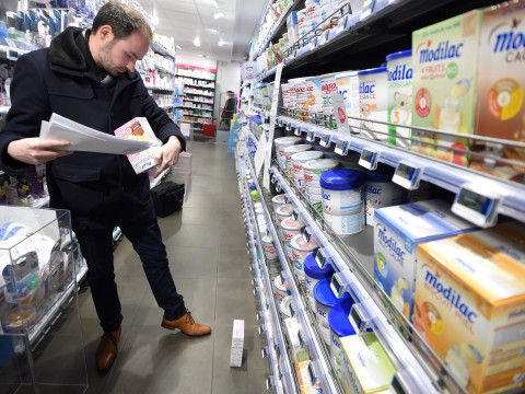 French dairy company recalls 12 million boxes of baby milk from 83 countries in salmonella scandal